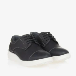 Sevva Brogues|Brogues*Boys Blue Faux Leather Shoes