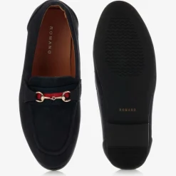 Romano Loafers & Moccasins|Loafers & Moccasins*Boys Blue Faux Suede Horsebit Loafers