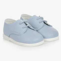 Early Days Traditional Shoes|First Walkers*Boys Blue First Walker Shoes
