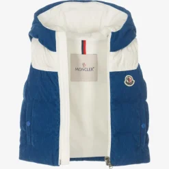 Moncler Enfant Coats & Jackets|Coats & Jackets*Boys Blue Hooded Down Gilet