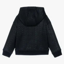 Emporio Armani Tops*Boys Blue Hooded Jersey Cardigan