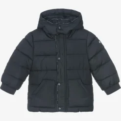 Mayoral Coats & Jackets*Boys Blue Hooded Puffer Coat