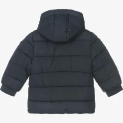 Mayoral Coats & Jackets*Boys Blue Hooded Puffer Coat