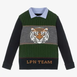 Lapin House Tops*Boys Blue Jersey & Knitted Sweatshirt