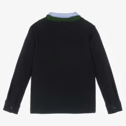Lapin House Tops*Boys Blue Jersey & Knitted Sweatshirt