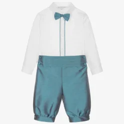 Beatrice amp; George Outfit Sets*Boys Blue Knickerbocker Shorts Set