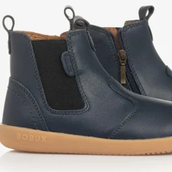 Bobux Kid + Boots*Boys Blue Leather Ankle Boots