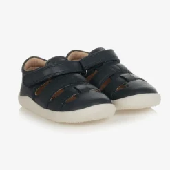 Old Soles First Walkers|First Walkers*Boys Blue Leather First Walker Sandals