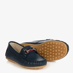 Childrens Classics Loafers & Moccasins|Loafers & Moccasins*Boys Blue Leather Moccasins