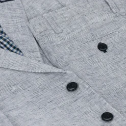 Romano Suits*Boys Blue Linen & Cotton Suit