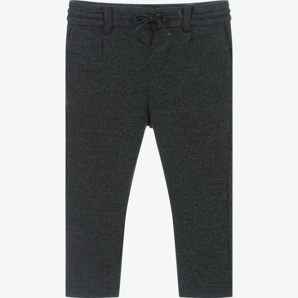 Mayoral Trousers|Trousers*Boys Blue Marl Jersey Trousers