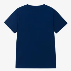 Versace Tops*Boys Blue Medusa Logo Cotton T-Shirt
