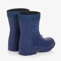Versace Rain Boots|Rain Boots*Boys Blue Medusa Rain Boots