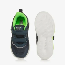 Beppi Trainers|Trainers*Boys Blue Mesh Dinosaur Light-Up Trainers