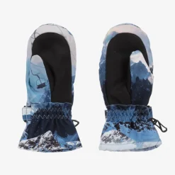 Molo Snowwear*Boys Blue Mountain Ski Thermal Mittens MountainHigh