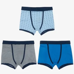 Childrensalon Essentials Underwear*Boys Blue Organic Boxer Briefs (3 Pack)