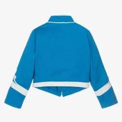 Stella McCartney Kids Coats & Jackets*Boys Blue Organic Cotton Military Jacket