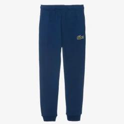 Lacoste Trousers*Boys Blue Organic Cotton Joggers