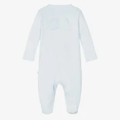 Marie-Chantal Gifts|Babysuits*Boys Blue Pima Cotton Babysuit Set