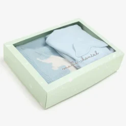 Marie-Chantal Gifts|Babysuits*Boys Blue Pima Cotton Babysuit Set