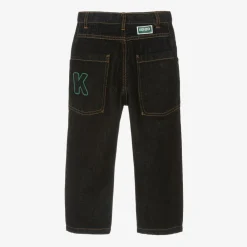 KENZO KIDS Trousers*Boys Blue Relaxed Fit Denim Jeans