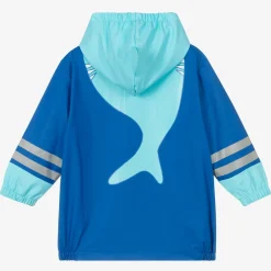 Playshoes Coats & Jackets*Boys Blue Shark Raincoat