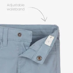 Mayoral Trousers|Trousers*Boys Blue Slim Fit Cotton Trousers