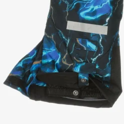 Deux par Deux Snowwear*Boys Blue Storm Print Snowsuit & Snood Set