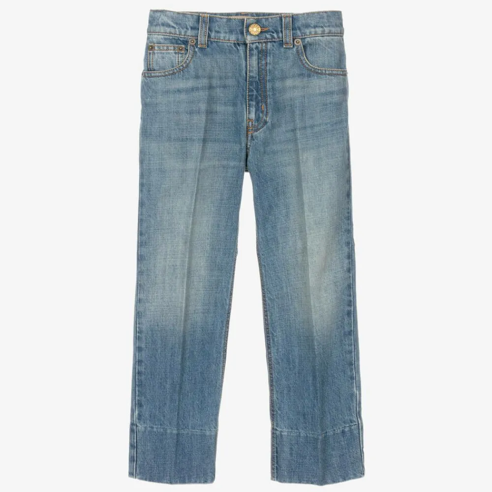 Gucci Trousers*Boys Blue Straight Leg Denim Jeans