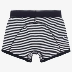 Claesens Underwear*Boys Blue Stripe Cotton Boxers (2 Pack)
