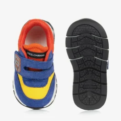 Dolce amp; Gabbana Trainers*Boys Blue Suede DG Trainers
