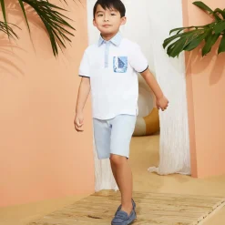 Mayoral Loafers & Moccasins|Loafers & Moccasins*Boys Blue Suede Leather Moccasins