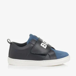 BOSS Trainers|Trainers*Boys Blue Suede Leather Trainers