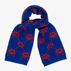 Gucci Scarves*Boys Blue UFO Knitted Wool Scarf (145cm)