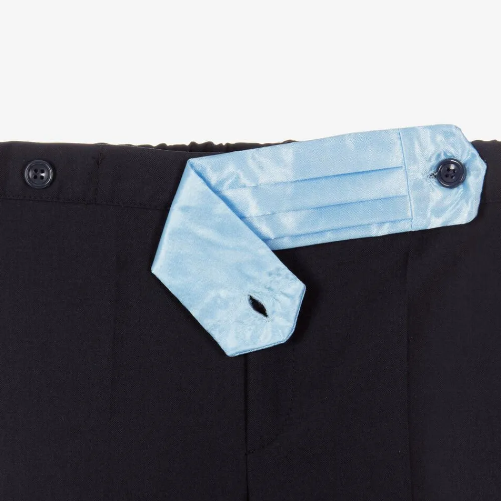 Andreeatex Suits|Suits*Boys Blue Velour Suit