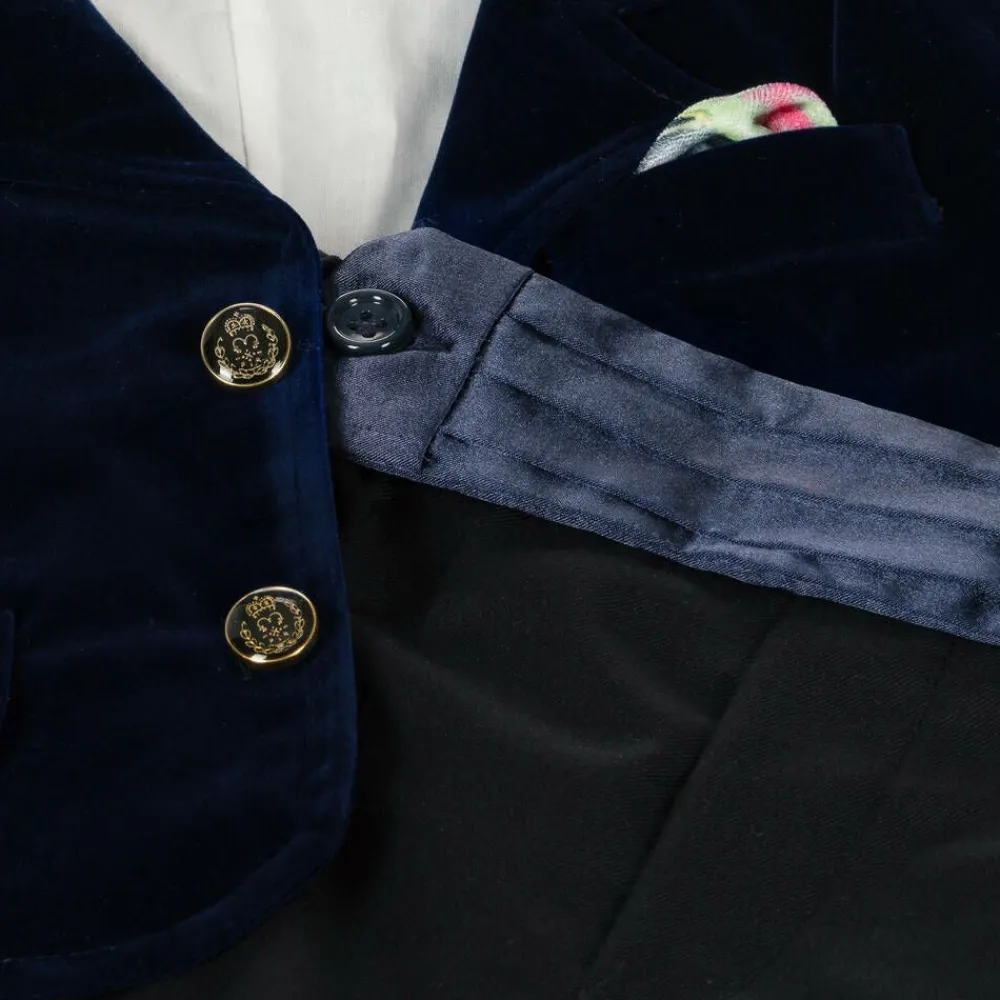 Andreeatex Suits*Boys Blue Velvet Suit