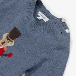 Beatrice amp; George Outfit Sets*Boys Blue Wool & Cashmere Trouser Set