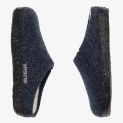 Birkenstock Slippers|Slippers*Boys Blue Wool Felt Slippers
