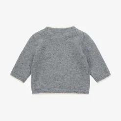 Tartine et Chocolat Tops*Boys Blue Wool Polar Bear Sweater
