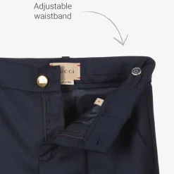 Gucci Trousers*Boys Blue Wool Trousers