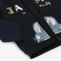 Mayoral Tops*Boys Blue Zip-Up Hooded Top