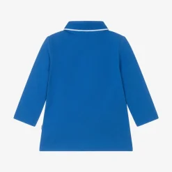 BOSS Tops*Boys Bright Blue Cotton Polo Shirt