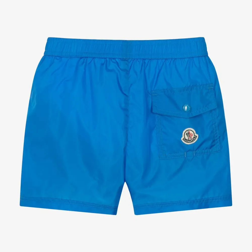 Moncler Enfant Swimwear*Boys Bright Blue Swim Shorts