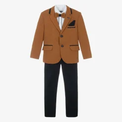 Beau KiD Suits*Boys Brown & Blue Suit