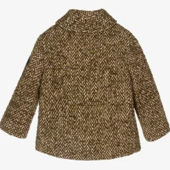 Gucci Coats & Jackets*Boys Brown & Green Wool Coat