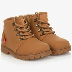 Chipmunks Boots|Boots*Boys Brown Faux Leather Boots