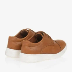 Sevva Brogues|Brogues*Boys Brown Faux Leather Shoes