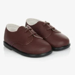 Early Days First Walkers|First Walkers*Boys Brown First Walker Shoes