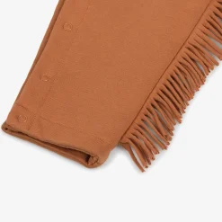 Stella McCartney Kids Trousers*Boys Brown Horse Cotton Dungarees