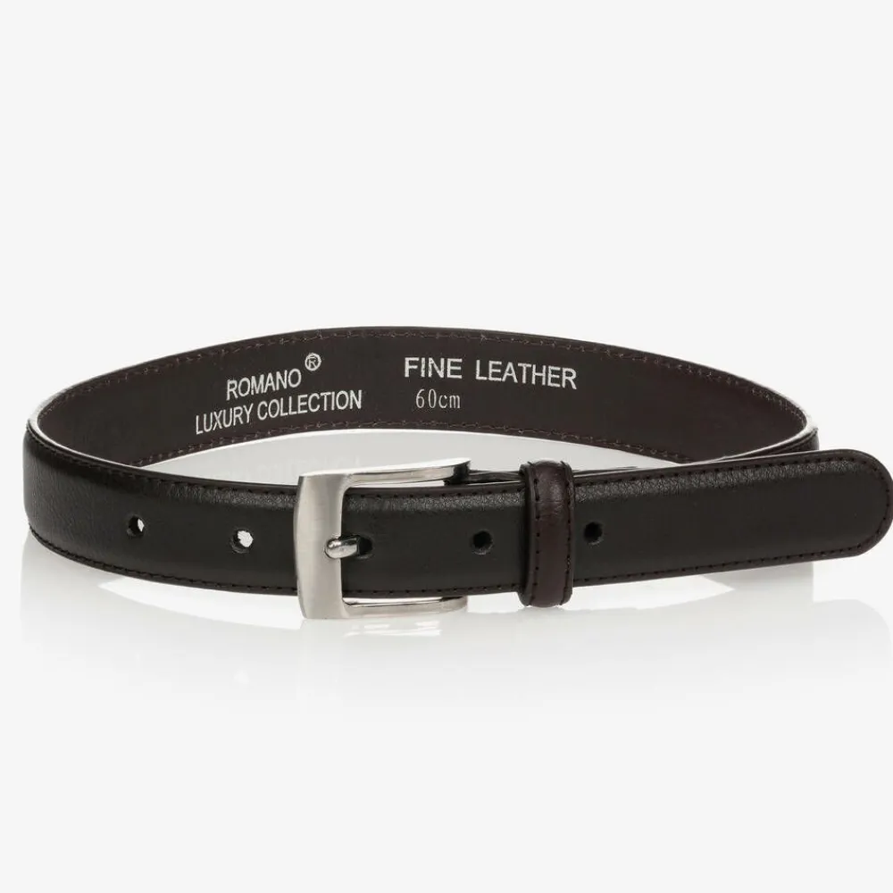 Romano Clothing Accessories*Boys Brown Leather Belt